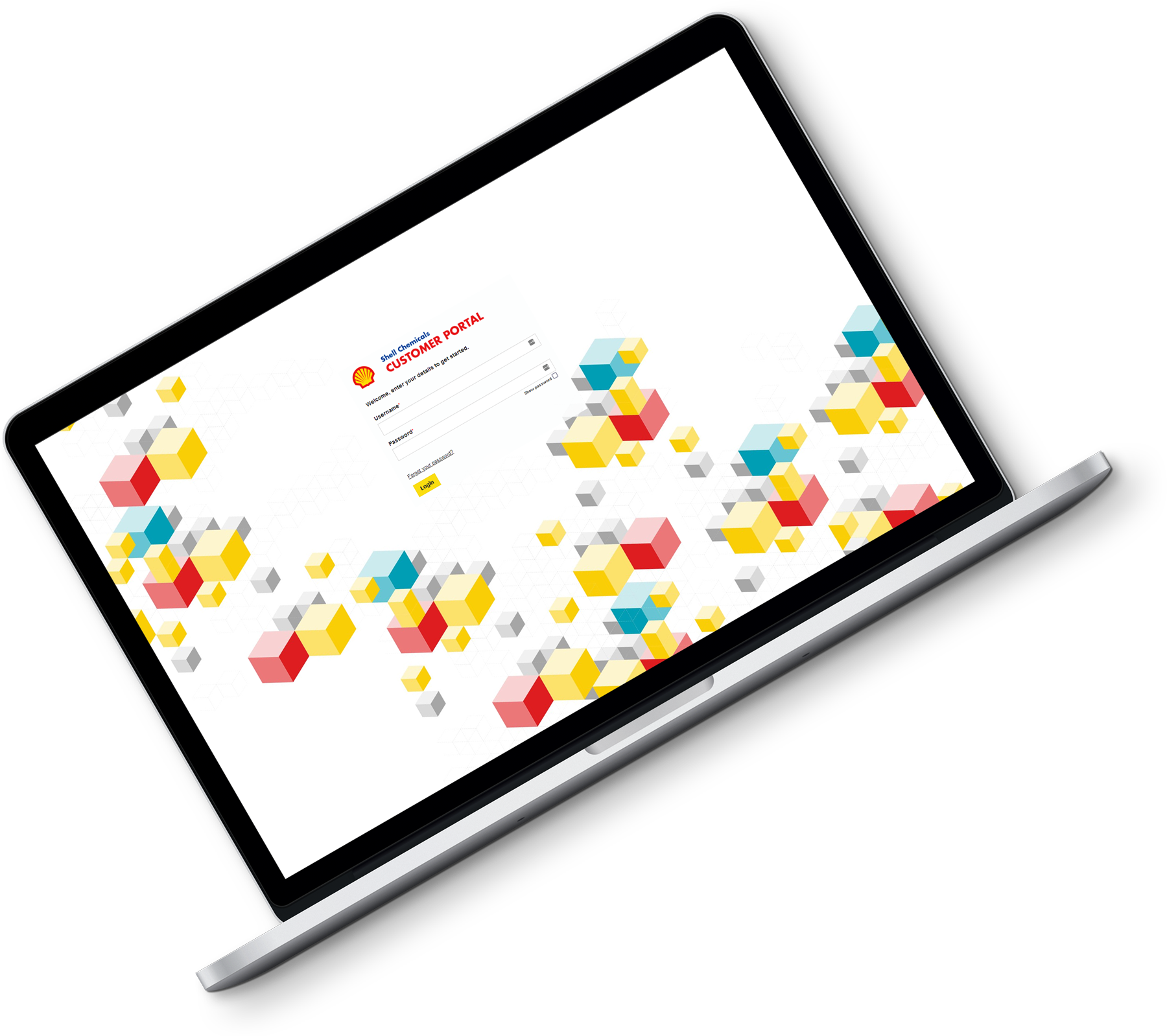 Shell Portal on a Laptop